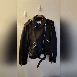 Walter Baker XL Black lambskin moto jacket